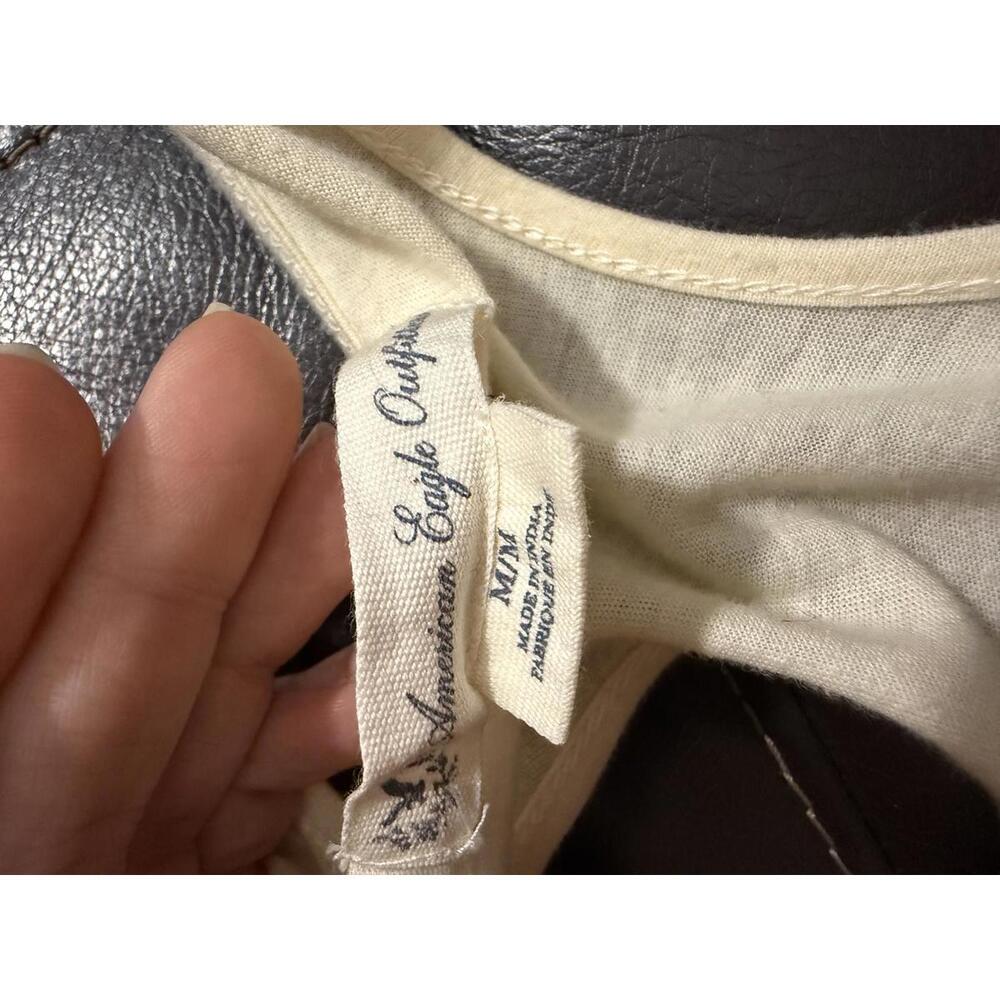 American Eagle Boho Floral Lace Racerback Mini Dress Size Medium - Picture 7 of 7